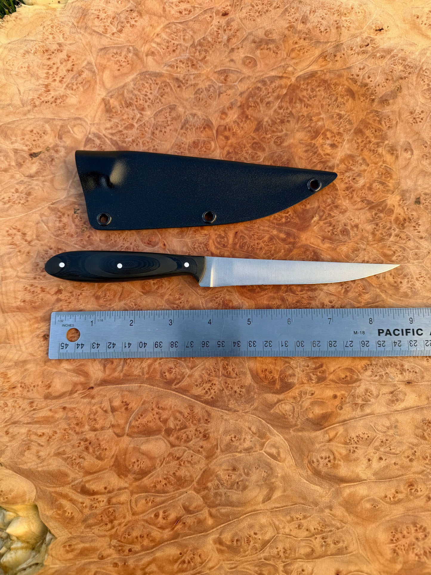 Panfish fillet in black grip fusion