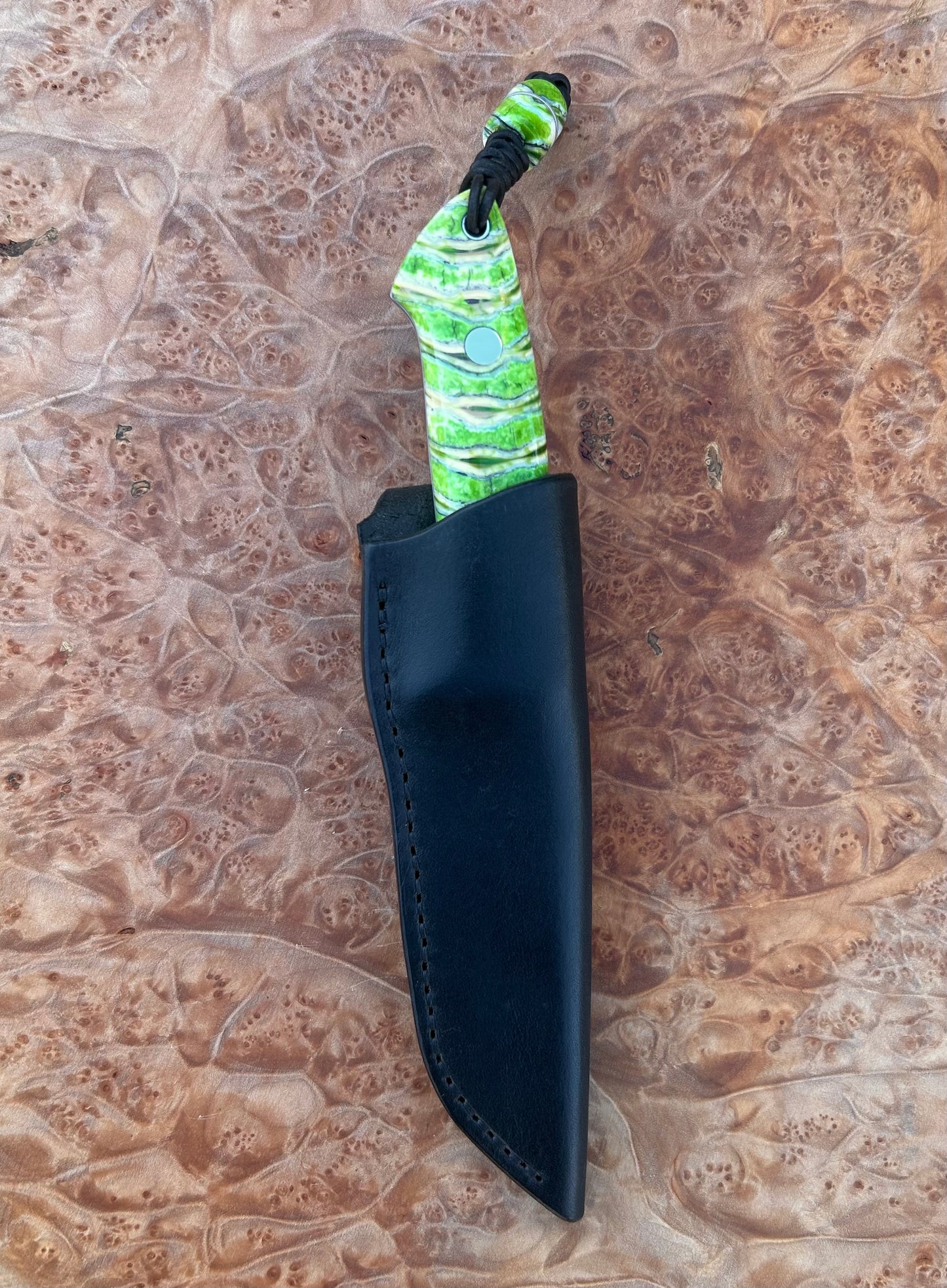 Drop Point Hunter (stabilized mammoth molar)