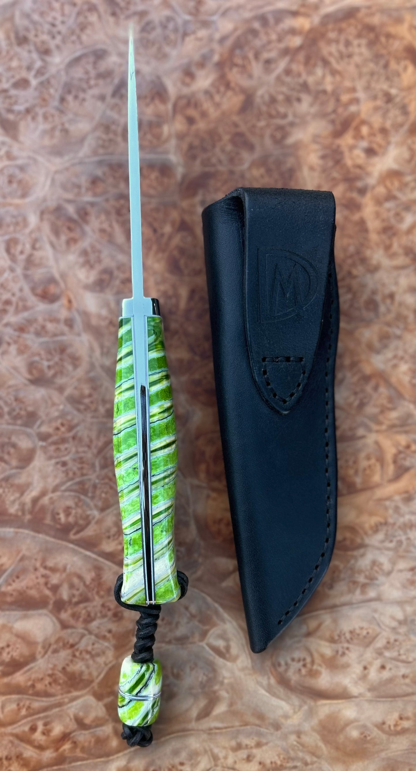 Drop Point Hunter (stabilized mammoth molar)